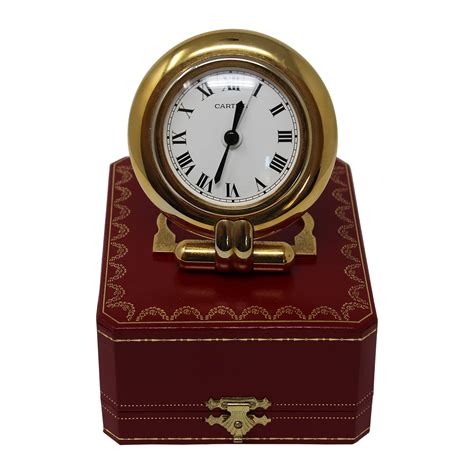 vintage cartier desk clock.